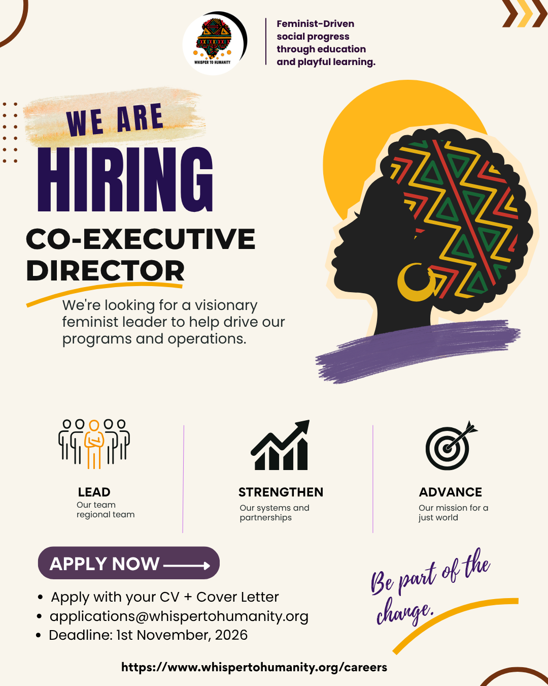 Call for Applications: Programmatic Co-Executive Director